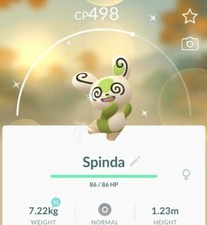 SHINY   SPINDA    - PKMN GO  - NON REGISTERED  
