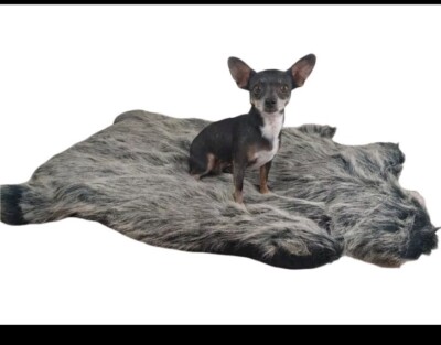 Faux Hide Large Fur Dog/Cat Bed Mat Crate Fluffy NWT