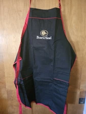 Boar's Head Shirt Adult Black & Red Golden Head Apron Uniform Deli w/pockets