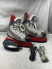 Bauer Vapor X4 Ice Hockey Skates 5D Lightspeed Size 6 Gray White Red
