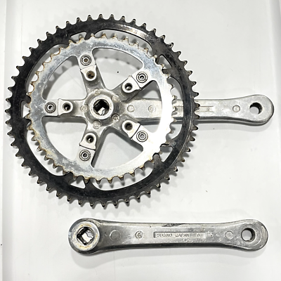 Vintage Sugino Pantograph Kamra VP Crankset 170 mm 52/40 Double