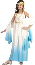 Fun World Greek Goddess Child Costume Cream Large 12-14