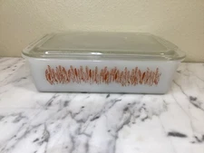 Vintage Proctor Silex Slow Cook Dish & Lid Wheat Design