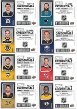U PICK EM LOT 17-18 2017-18 UD MVP NHL Player Credentials Level 1 Access cards