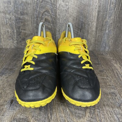 Nike Bomba TF Turf Shoes Youth 6 Yellow Black Indoor Soccer Cleats