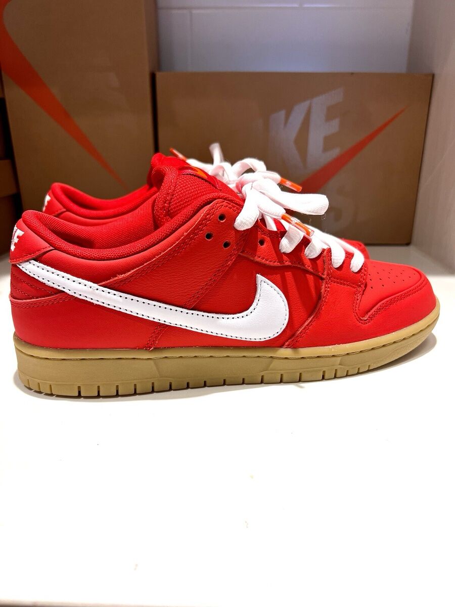 Nike SB Dunk Low University Red Gum FJ1674-600 Size 8 Men's Nike SB Dunk Low University Red Gum FJ1674-600 Size 8 Men's