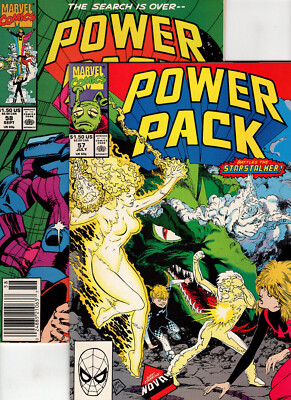 Power Pack #57 and #58 (1990, Marvel Comics)