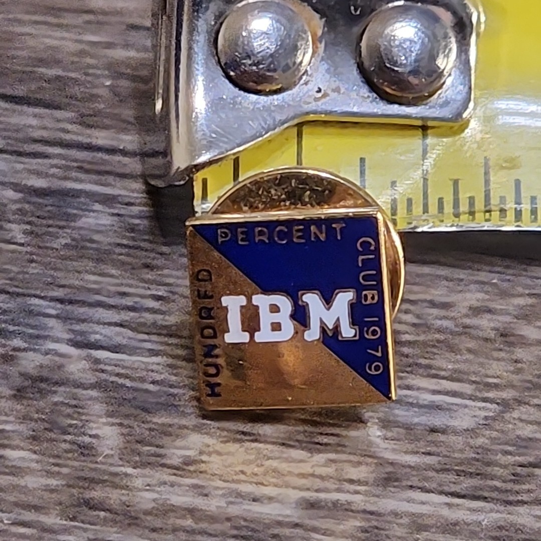 IBM Pin 100% CLUB 10K GOLD 1979 Employee Computing Vintage Rare | eBay