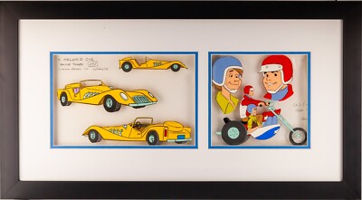 1973 ''Jeannie'' Character Model Sheet Acrylic Painting Cel Collage Hanna-Barbera
