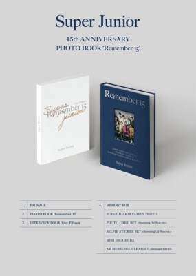 SUPER JUNIOR - 15th ANNIVERSARY PHOTO BOOK [REMEMBER 15] K-Pop