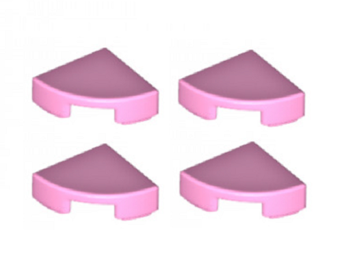 FOUR LEGO QUARTER TILES ~ 1/4 2x2 Round Tile ~ Red Green Blue Purple Gold ++ NEW - Picture 23 of 30