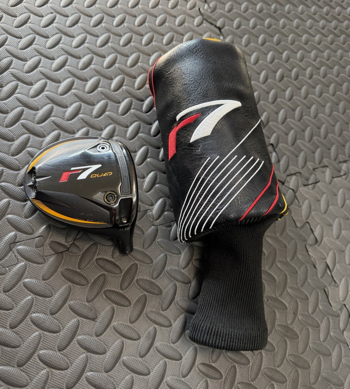 TaylorMade r7 Quad Mini Driver Head Only 11.5° w/ Head Cover