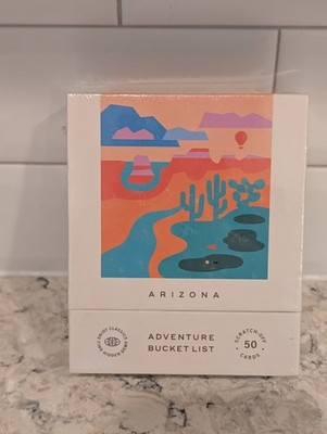 Arizona Adventure Bucket List 50 Scratch-Off Cards Outdoors Travel Adventure New