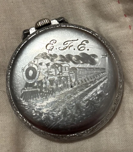 16s Elgin 1900s Antique Pocket Watch Runs