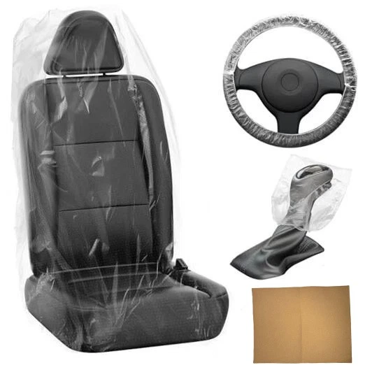 100 Fundas Protectoras Desechables De Plástico Para Asiento | Cuotas Sin Interés