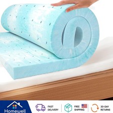 EGO Full Size Mattress Topper - Cooling Memory Foam for Ultimate Pressure Relief
