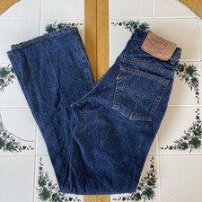 Vintage Levi 517 Denim Jeans 30x32 Bootcut Made In USA 80s Dark Wash FIT 28x31
