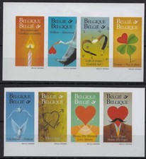 Belgium, 1999, COB 2796/03 Imperforated: €80, Say it with a stamp, MNH