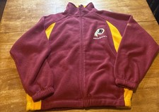 NFL Reebok Washington Redskins Full Zip Fleece Pullover Youth XL