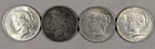 LOT OF 4 1922 P PEACE SILVER DOLLARS #52