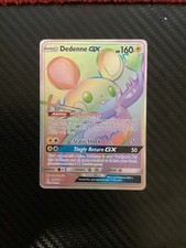 Dedenne GX Holo Secret Rare Card Unbroken Bonds 219/214 Rainbow Pokemon TCG LP on eBay