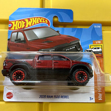 Hot Wheels 2020 Ram 1500 Rebel 1:64 Diecast Hot Trucks Red/Black Unopened