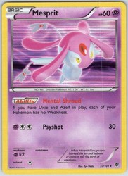 Mesprit 37/101 Holo Rare - Plasma Blast - Pokemon