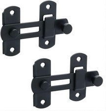 2pcs Heavy Duty Barn Door Lock 180flip Sliding Latch Lock Stainless Steel Matte