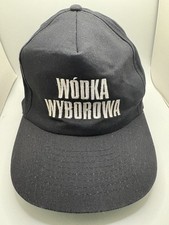 Vodka Wyborowa Polaco Vodka Bebida Alcohol Bebida Negro SnapBack Sombrero Ajustable