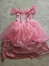 384 Girls Pink Princess Dress Costume 3-5T Sparkle Tulle Fairy Party