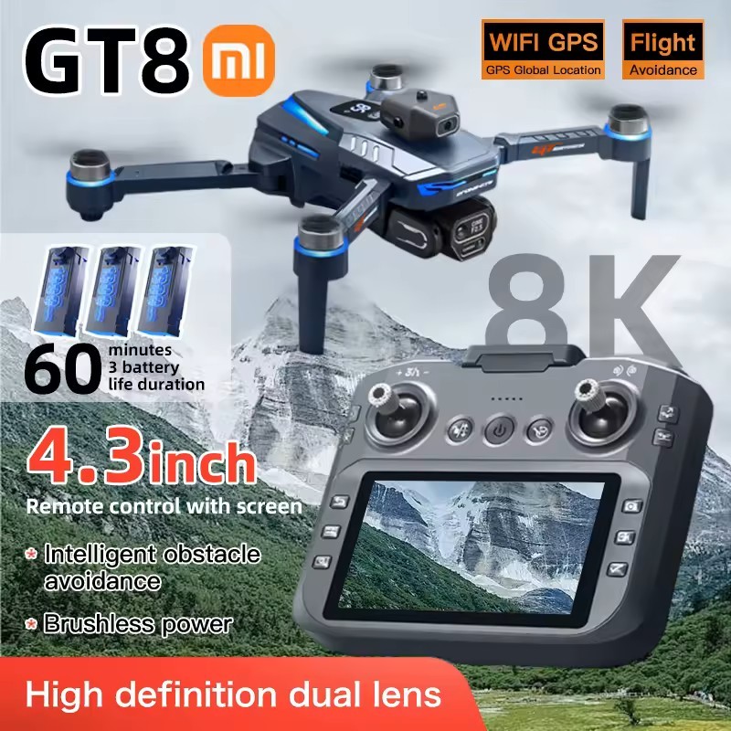 Professional 8K HD Dual Camera Drone With FPV WIFI 1 battery