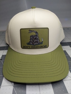 Dont tread on me Performance Trucker Hat - Premium Textured Leatherette Patch