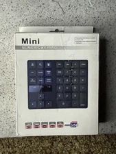 Wireless 35-Key Numeric Keypad Mini USB 2.4G Number Pad Rechargeable – Black