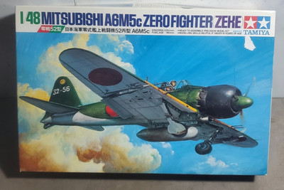TAMIYA 61027 1:48 Mitsubishi A6M5c Zero Fighter (Zeke) Model Kit New Open Box