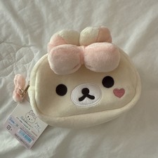 Rilakkuma Korilakkuma Plush Pouch w/ Mirror Makeup Case San-X CA82002