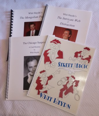 Signed Whit Haydn Lot Street Magic Card Rope Magic Color Changing Knives Castle