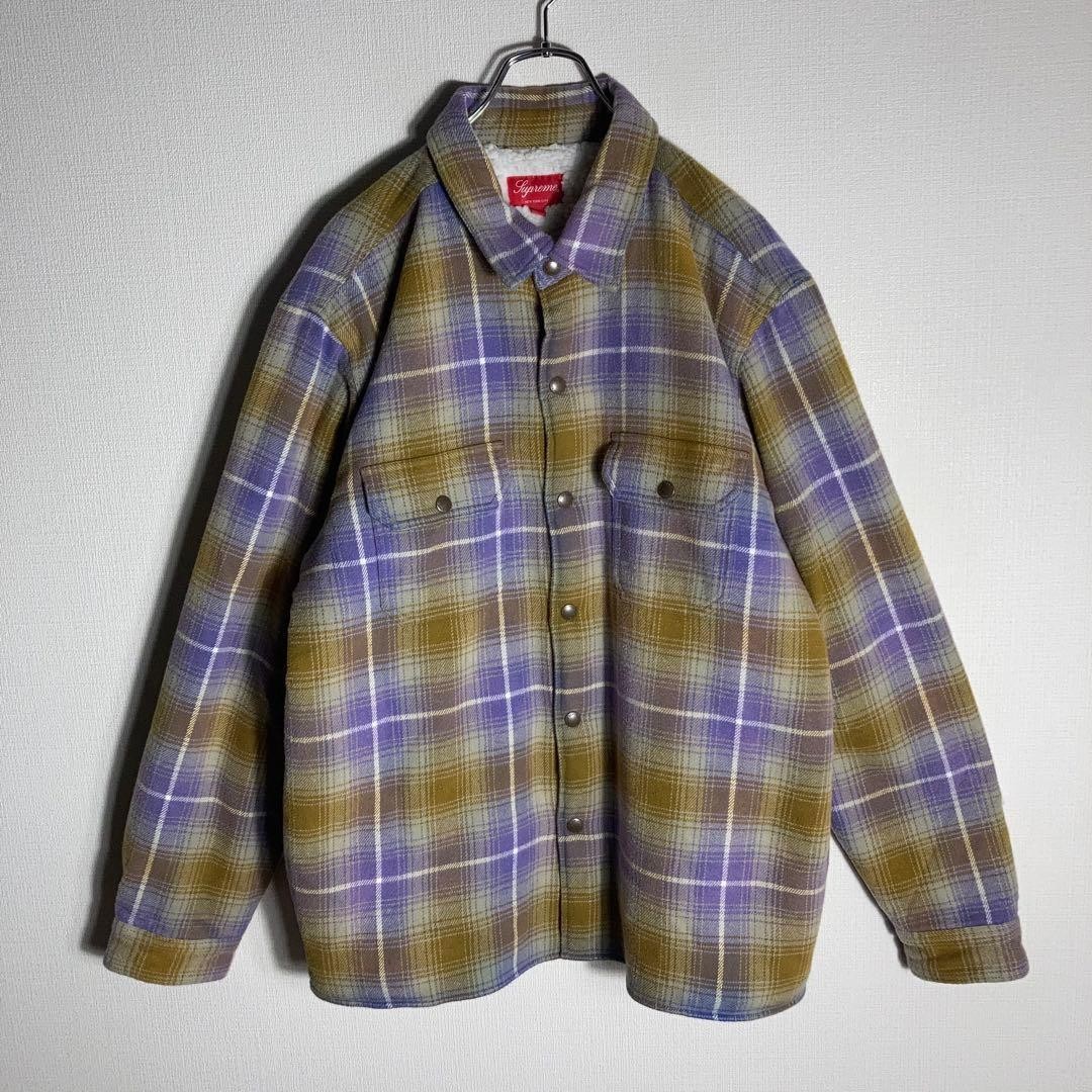 Supreme Lined Boa Jacket Multicolor Embroidered Logo Large Good Condition thumbnail 5