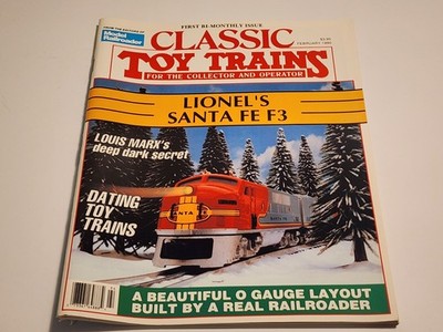 Classic Toy Trains Magazine February 1990 Lionel's Santa Fe F3