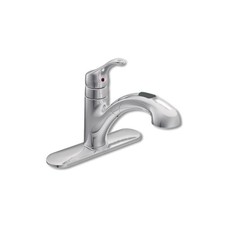 Moen Renzo One Handle Chrome Pull-Out Kitchen Faucet CA87316C