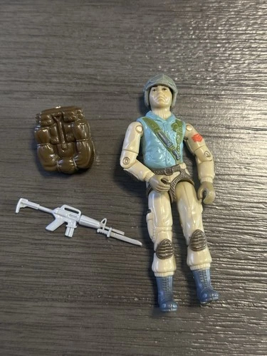 gi joe lot figure 1983 Airborne 100% complete High Grade No Cracked Elbows