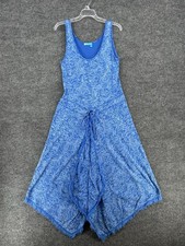 Fresh Produce Summer Dress Womens L Blue Comfort Front Patchwork Beachy Nautical