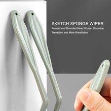 2Pcs Sketch Sponge Wiper Plastic Handle Washable Elastic Replaceable Sketch