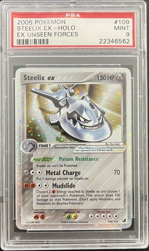 Steelix ex 109/115 EX Unseen Forces Holo