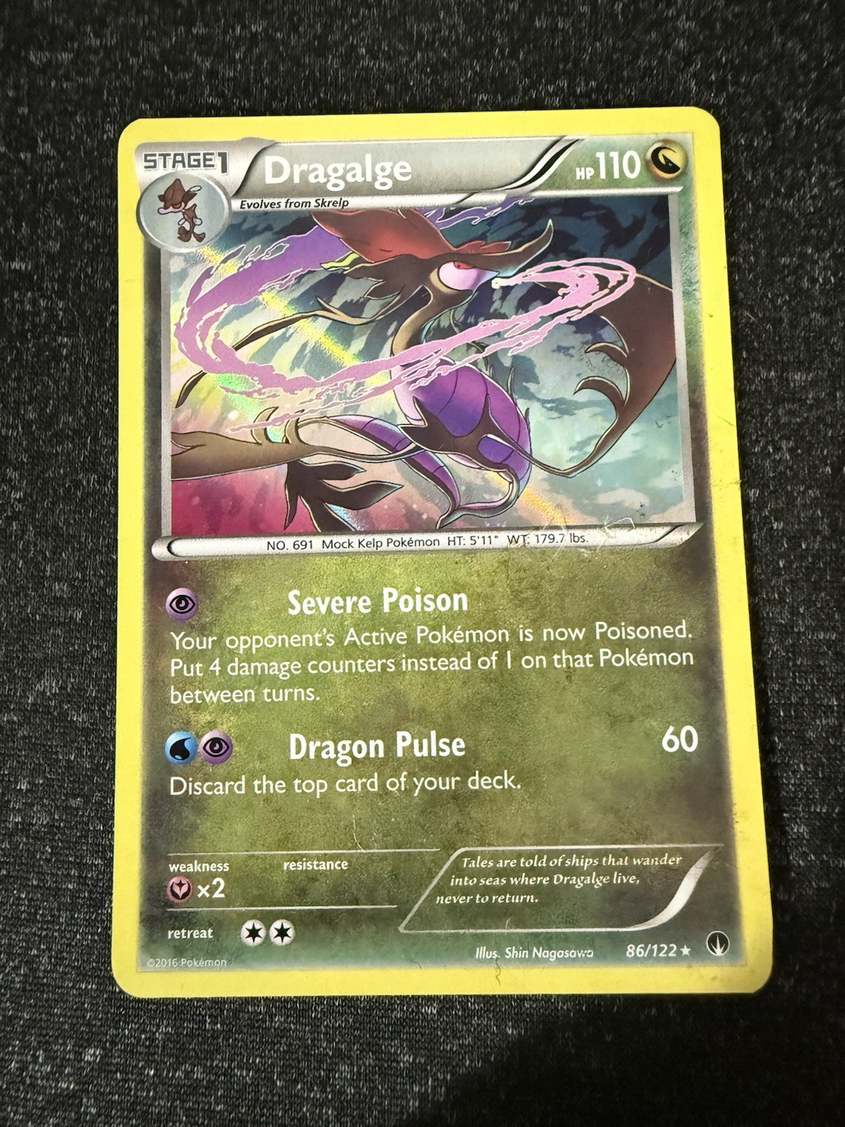 Dragalge 86/122- BREAKpoint- Regular Holo Rare- LP