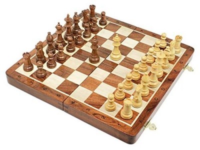 House of Chess - Victorian Staunton Chess Set - 14 x 14 Golden Acacia Wood