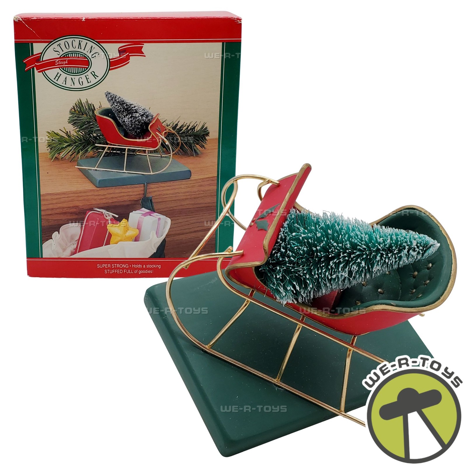 Hallmark Keepsakes 1991 Stocking Hanger Sleigh Ride New