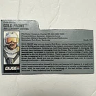 1990 Vintage Gi Joe Cobra 3.75" Cold Front Avalanche Driver Cardback Filecard