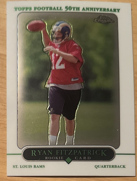 Ryan Fitzpatrick 2005 Topps Chrome Rookie Card #243 (6321)