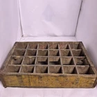 Vintage Old Yellow Coca Cola Crate - 24 Bottle - Wooden - Good Condition!