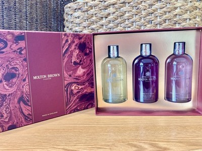 Molton Brown London Women's 3x 10oz Floral & Spicy Body Care Gift Set Shower Gel